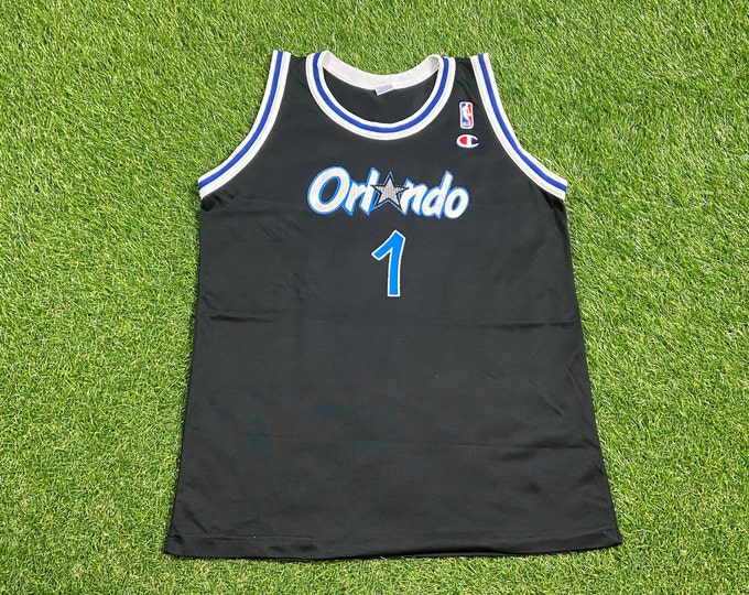 Vintage Orlando Magic Penny Hardaway #1 Jersey Champion Size Small S NBA Basketball Florida Penny Shaq 1990s 90s