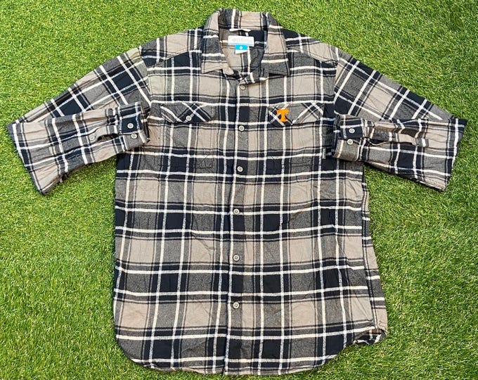 Vintage University of Tennessee Volunteers Button Down Shirt Columbia Size Large L NCAA College Football Knoxville 1990s 90s