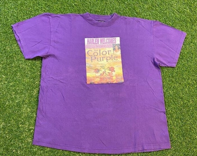 Vintage The Color Purple T Shirt Tee Talha USA Size Xtra Large XL Classic Movie 1985 Film Steven Spielberg Oprah Winfrey Harlem