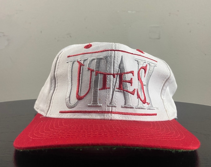 Vintage University of Utah Snapback Hat OSFA Salt Lake City NCAA College Football 1990s 90s