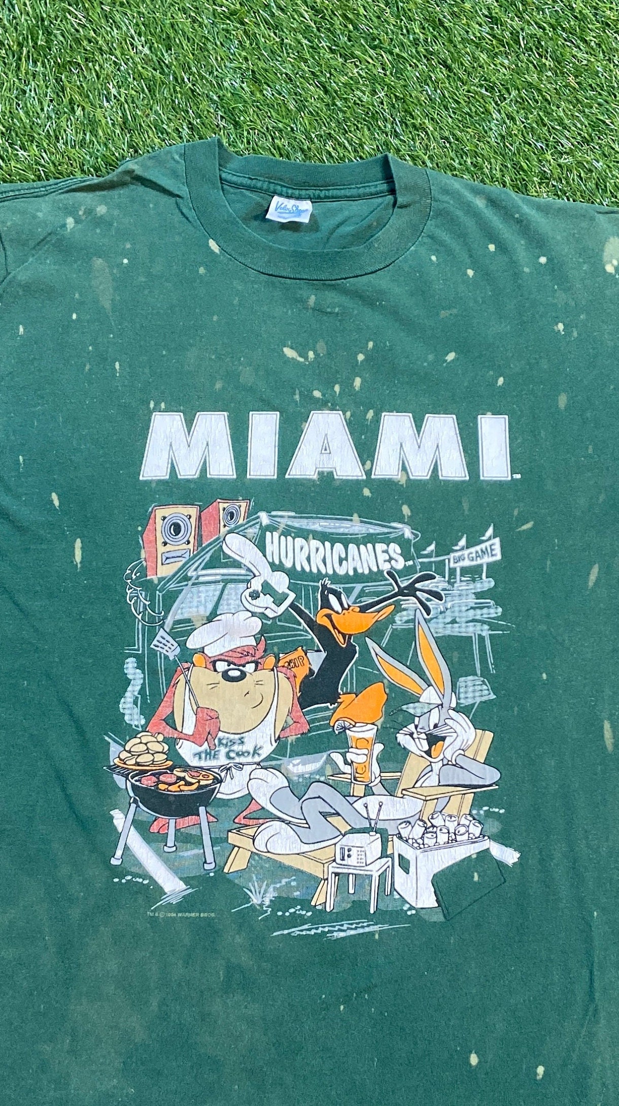 Vintage 90s Miami Hurricanes T-shirt NBA NFL American Football -  Sweden