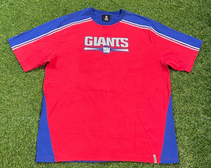 Vintage New York Giants T Shirt Tee Reebok Size Xtra Large XL NFL Football Big Blue Ny Eli Manning 00s