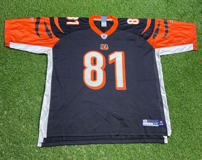 Vintage Cincinnati Bengals Terrell Owens #81 Jersey Reebok Size XXL 2XL NFL Football Ohio Cleveland Authentic 00s