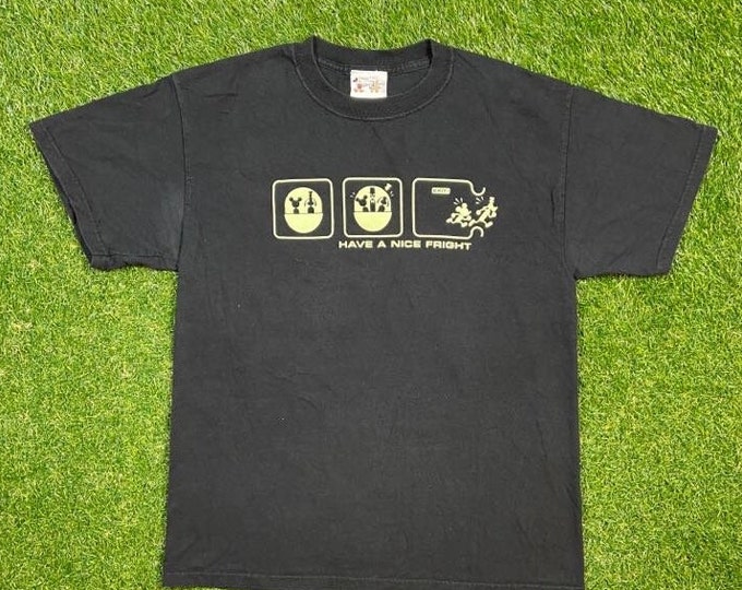 Vintage Have a Nice Fright T Shirt Tee Size Small S Walt Disney World WDW Disneyland The Haunted Mansion Magic Kingdom Mickey Mouse 1990s 90