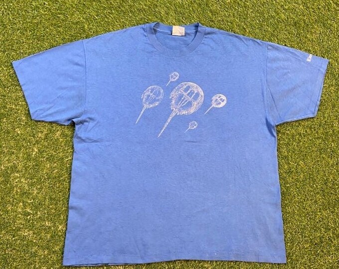 Vintage Prehistoric Charleston Blueblood T Shirt Tee Hanes Size Xtra Large XL South Carolina SC Tourist Travel 1990s 90s