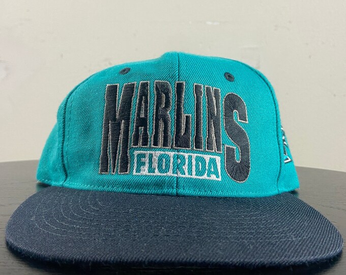Vintage Florida Marlins Snapback Hat OSFA MLB Baseball National League Miami FL 1990s 90s