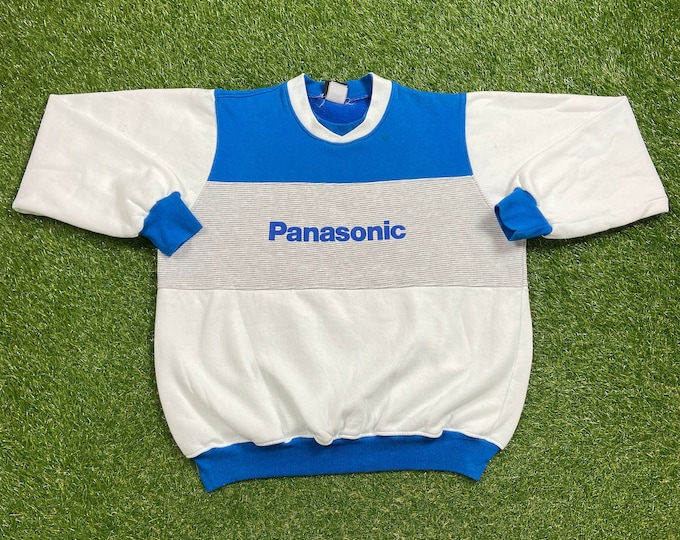 Vintage Panasonic Crewneck Sweatshirt Made USA Size Large L Camcorder Kodak Picture Film Camera Photography Polaroid 1990s 90s