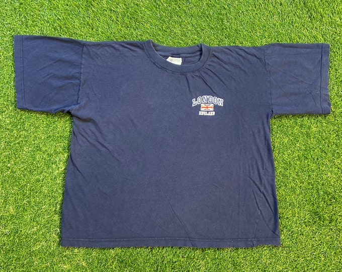 Vintage London England T Shirt Tee Size Xtra Large XL United Kingdom UK Europe Euro 1990s 90s