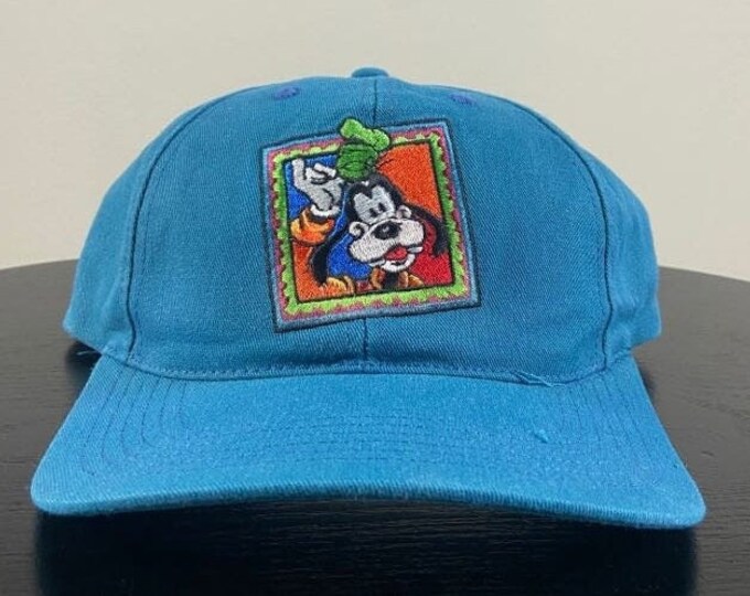 Vintage Goofy Snapback Hat OSFA Made USA Walt Disney World Mickey Mouse Disneyland 1990s 90s