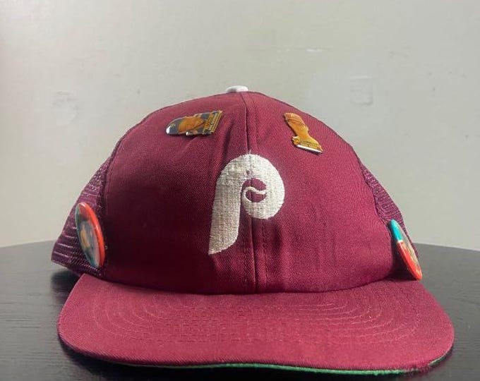 Vintage Philadelphia Phillies Snapback Hat OSFA MLB Baseball National League Philly Pennsylvania  1990s 90s