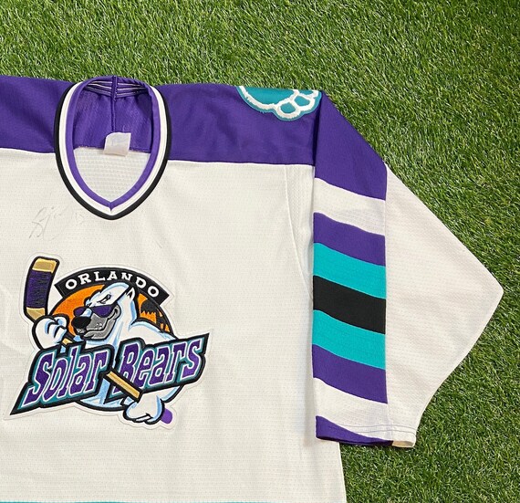 Vintage Mens Orlando Solar Bears Hockey Shirt XL