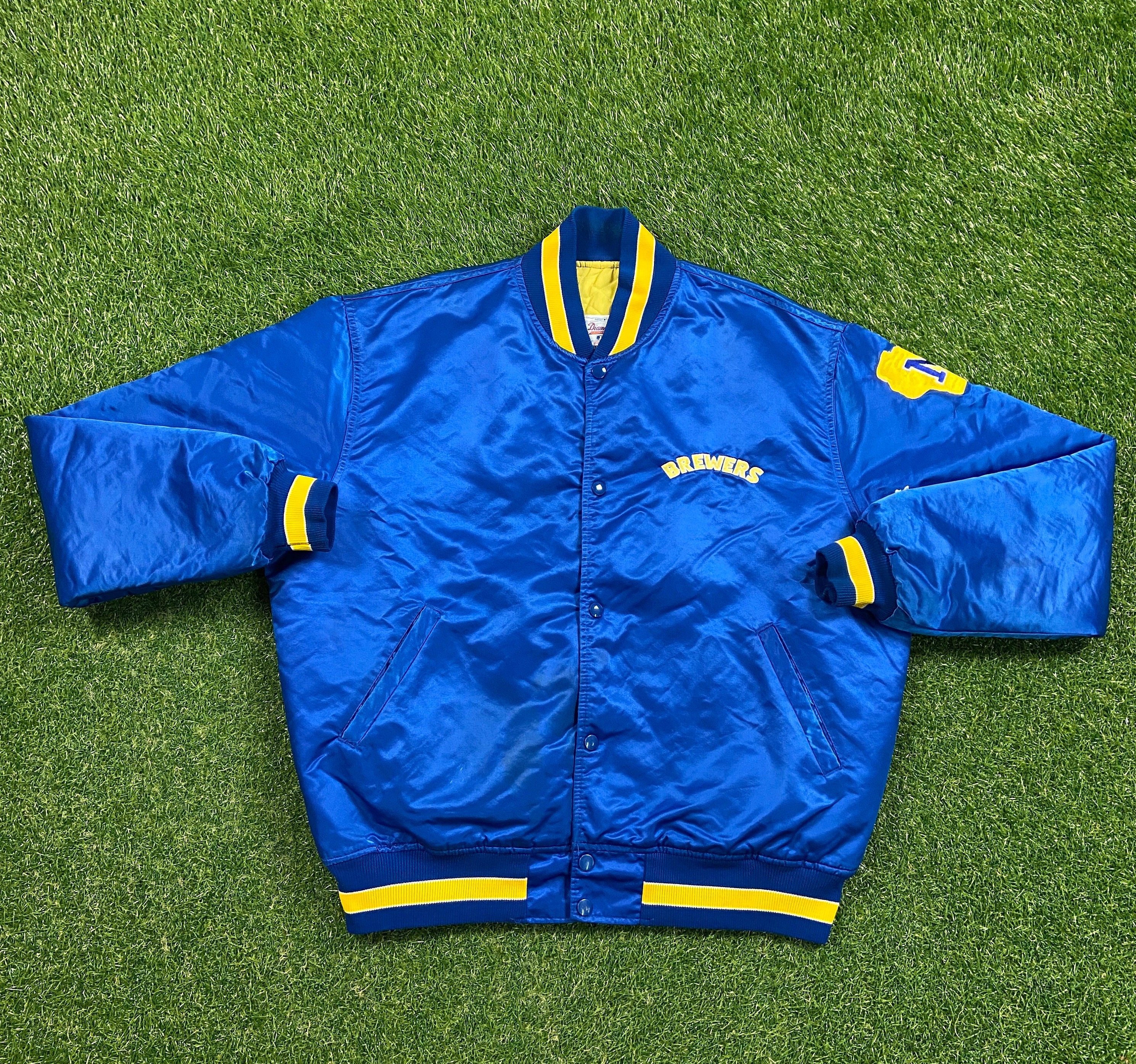 Vintage Milwaukee Brewers Varsity Bomber Jacket Starter Made