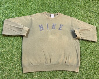 Vintage Nike Crewneck Sweatshirt Made USA Size Large L Just Do It Classic Air Jordan Nike Swoosh Check Logo Pull Over Oversized