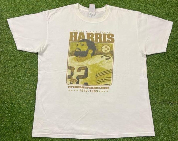 Vintage Pittsburgh Steelers Franco Harris T Shirt Tee Size Xtra Large XL NFL Football Pennsylvania 1990s 90s