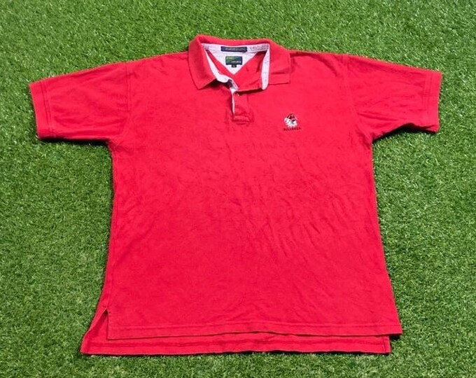 Vintage University of Georgia Bulldogs Polo Shirt Tee Size Xtra Large XL NCAA College Football Athens Atlanta Classic 1990s 90s
