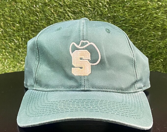 Vintage University of Michigan State Spartans Snapback Hat OSFA NCAA College Basketball Detroit Classic 1990s 90s