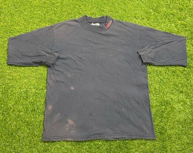 Vintage New England Patriots Long Sleeve Shirt Made USA Size Large L NFL Football Boston Massachusetts Tom Brady TB12 Super Bowl 1990s 90s