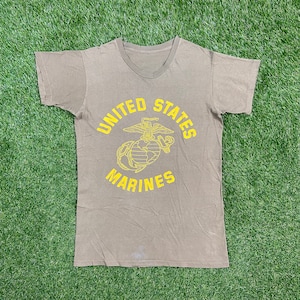 Vintage USMC United States Marines Corps T Shirt Tee Size Medium M 1980s Navy Army Military 80s