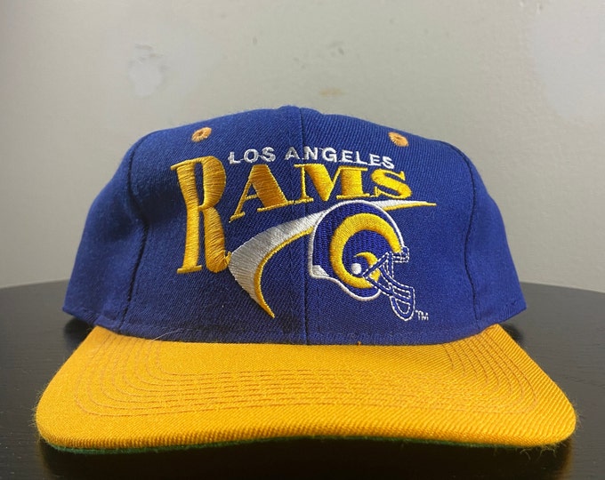 Vintage Los Angeles Rams Snapback Hat OSFA NFL Football LA California St Louis 1990s 90s