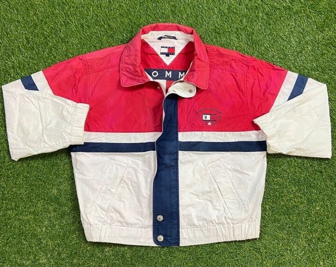 Vintage Tommy Hilfiger Jacket Size Large L American Apparel Quality TH 1990s 90s