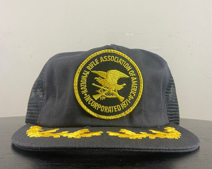 Vintage NRA Snapback Hat Made USA OSFA National Rifle Association of America Hunt Nature 1990s 90s