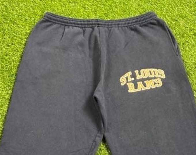 Vintage St Louis Rams Sweat Pants Size Large L NFL Football Missouri Los Angeles Super Bowl Warner Warm 1990s 90s