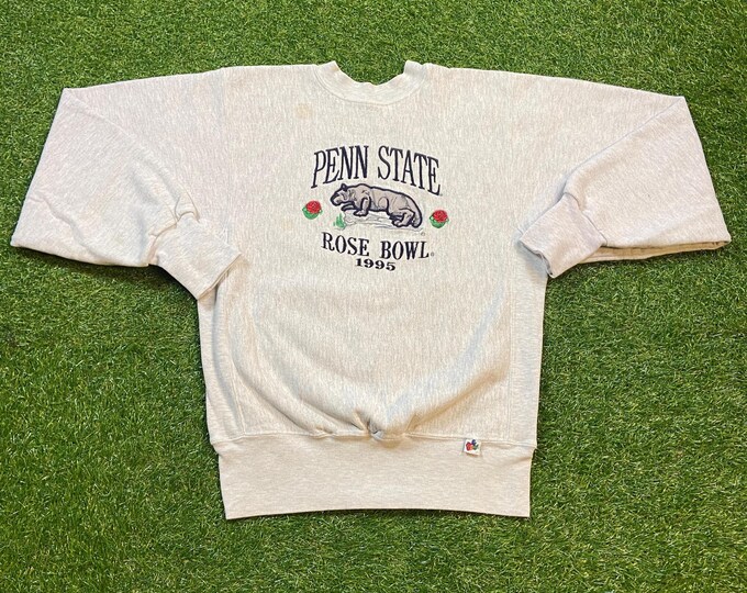 Vintage Penn State University Nittany Lions Crewneck Sweatshirt Made USA Size Medium M NCAA College Football Pennsylvania Rose Bowl 1995 90s