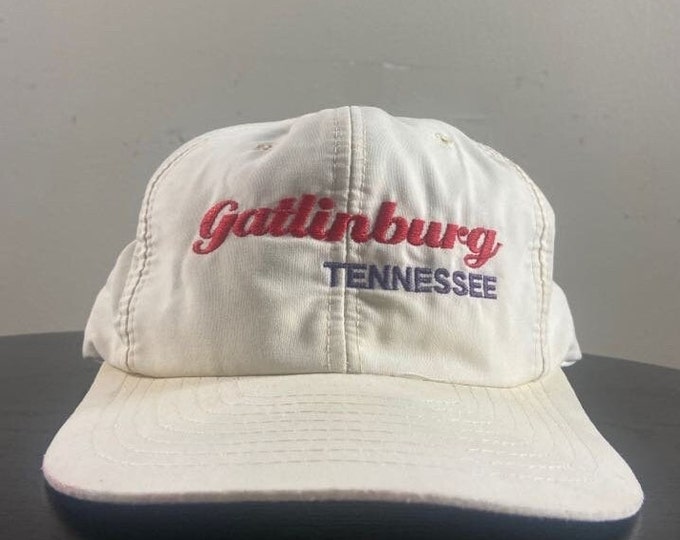 Vintage Gatlinburg Tennessee Snapback Hat OSFA Nashville Capital Music City Memphis Classic Southern State 1990s 90s