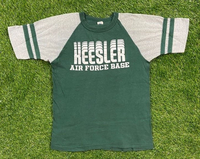 Vintage Keesler Air Force Base T Shirt Tee Artex Made USA Size Medium M Mississippi United States Air Force US Military