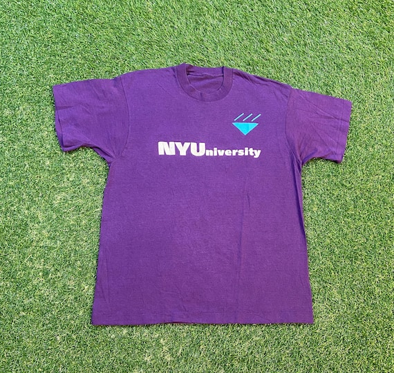 Vintage New York University NYU T Shirt Tee Size Small S Classic 