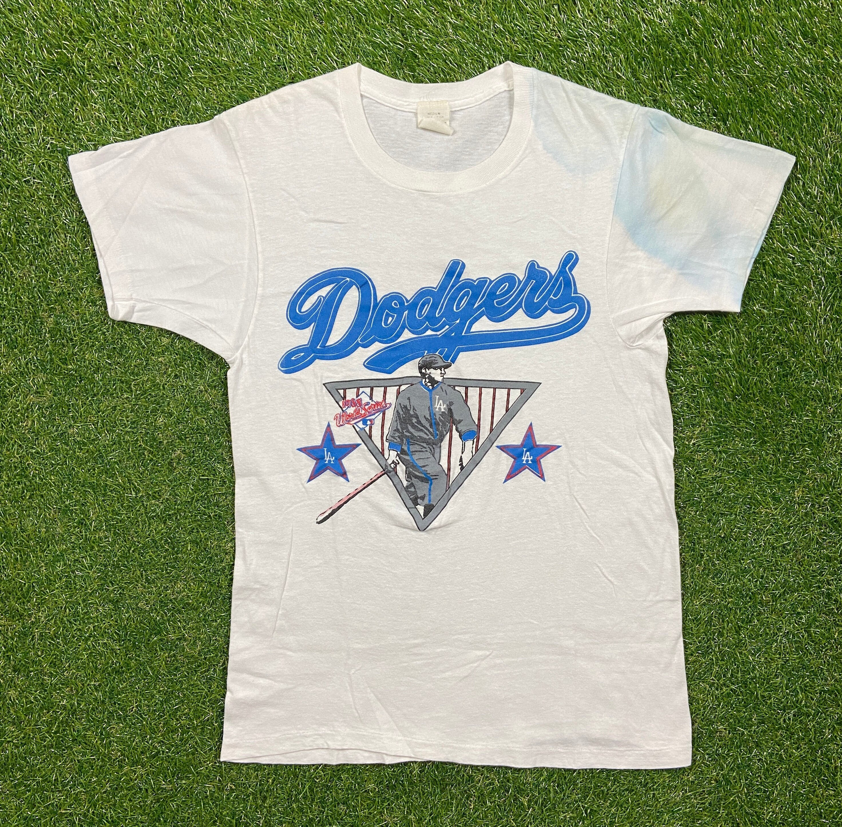 LegacyVintage99 Vintage Los Angeles Dodgers 1988 World Series T Shirt Tee Made USA Size Medium M MLB Baseball La California 1980s 80s