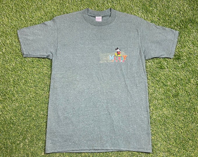 Vintage Mickey Mouse T Shirt Tee Made USA Size Medium M Walt Disney World Classic Magic Kingdom Disneyland WDW 1990s 90s