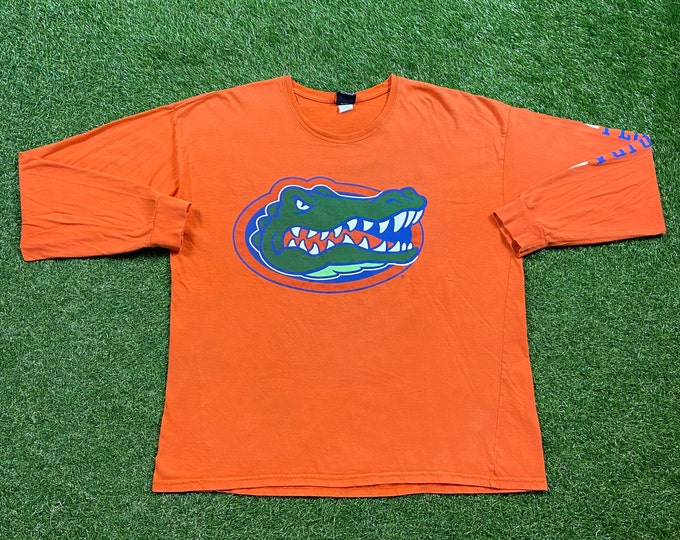 Vintage Florida Gators Long Sleeve T Shirt Tee Tsi Sportswear Size Xtra Large XL NCAA College Football UF University of Florida 1990s 90s
