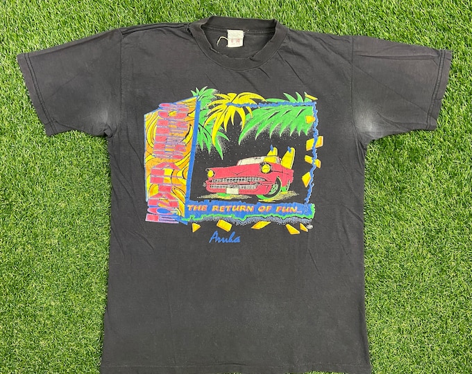Vintage Surfers Alliance T Shirt Tee Size Medium M Surf Surfing Beach Waves Island 1990s 90s Graphic