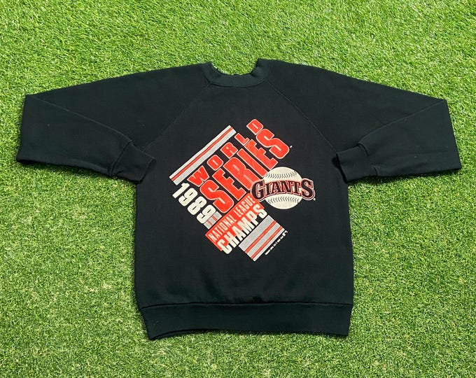 Vintage San Francisco Giants 1989 World Series Crewneck Sweatshirt Made USA Size Small S MLB Baseball National League Barry Bonds 80s