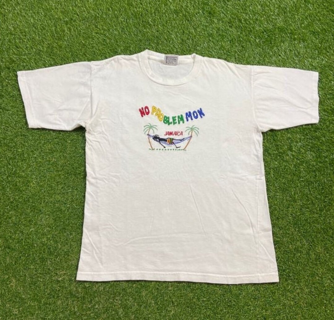 Vintage No Problem Mon Jamaica T Shirt Tee Smile Man Size Xtra Large XL ...