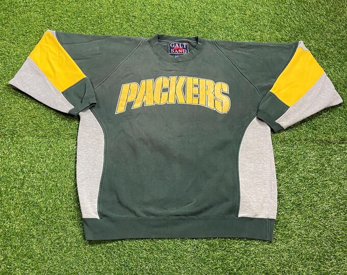 Vintage Green Bay Packers Crewneck Sweatshirt Size Xtra Large XL NFL Football Wisconsin Cheese Heads Favre Pull Over Oversized 1990s 90s
