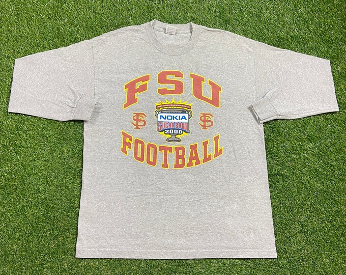 Vintage Florida State University Seminoles T Shirt Tee Size Xtra Large XL NCAA College Football Tallahassee FSU 00s