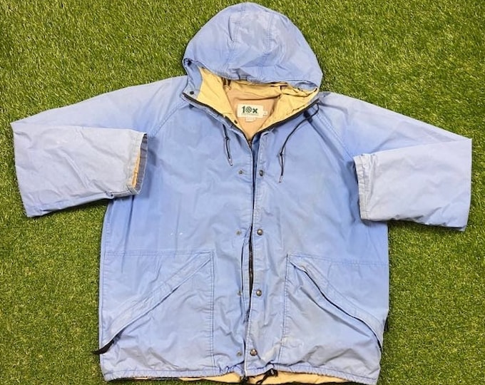 Vintage Gore Tex Rainwear Windbreaker Jacket Made USA Size Xtra Large XL Winter Athletic Hoodie Zipper 1990s Coat Puffy Hiking Coat Comfy