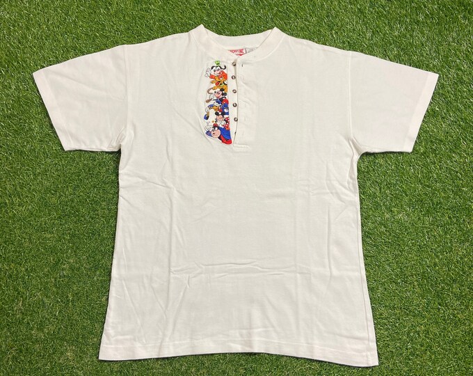 Vintage Mickey Mouse T Shirt Tee Size Small / Medium Walt Disney World Classic Magic Kingdom WDW Disneyland 1990s 90s