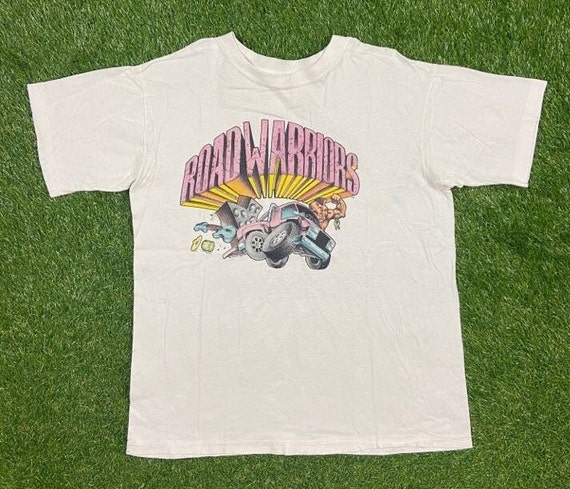 Vintage Road Warriors Tour 1990 T Shirt Tee Gesim Corp Size Xtra