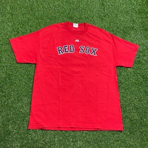 Vintage Boston Red Sox T-Shirt T-Shirt Majestätische Größe Xtra Large XL New England Massachusetts MLB Baseball Stadium 1990er Jahre 90er Jahre