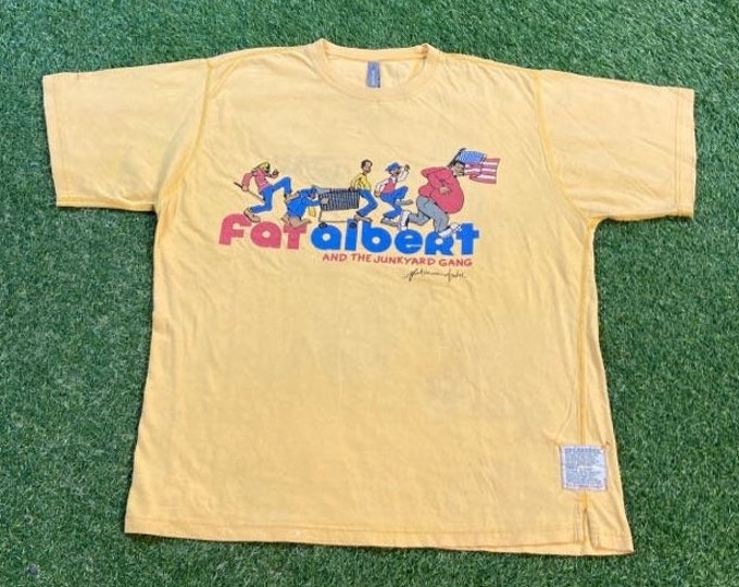 Vintage Fat Albert and the Junkyard Gang T Shirt Tee FUBU Size Xtra Large XL Classic Cartoon 1990s 90s