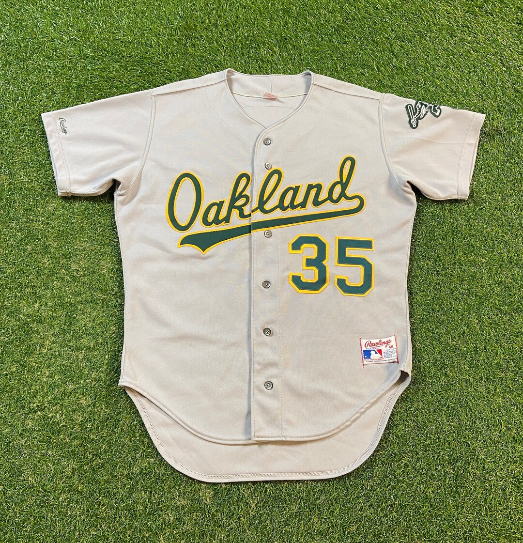 Vintage Oakland A's Athletics 35 Jersey MLB Baseball Made 