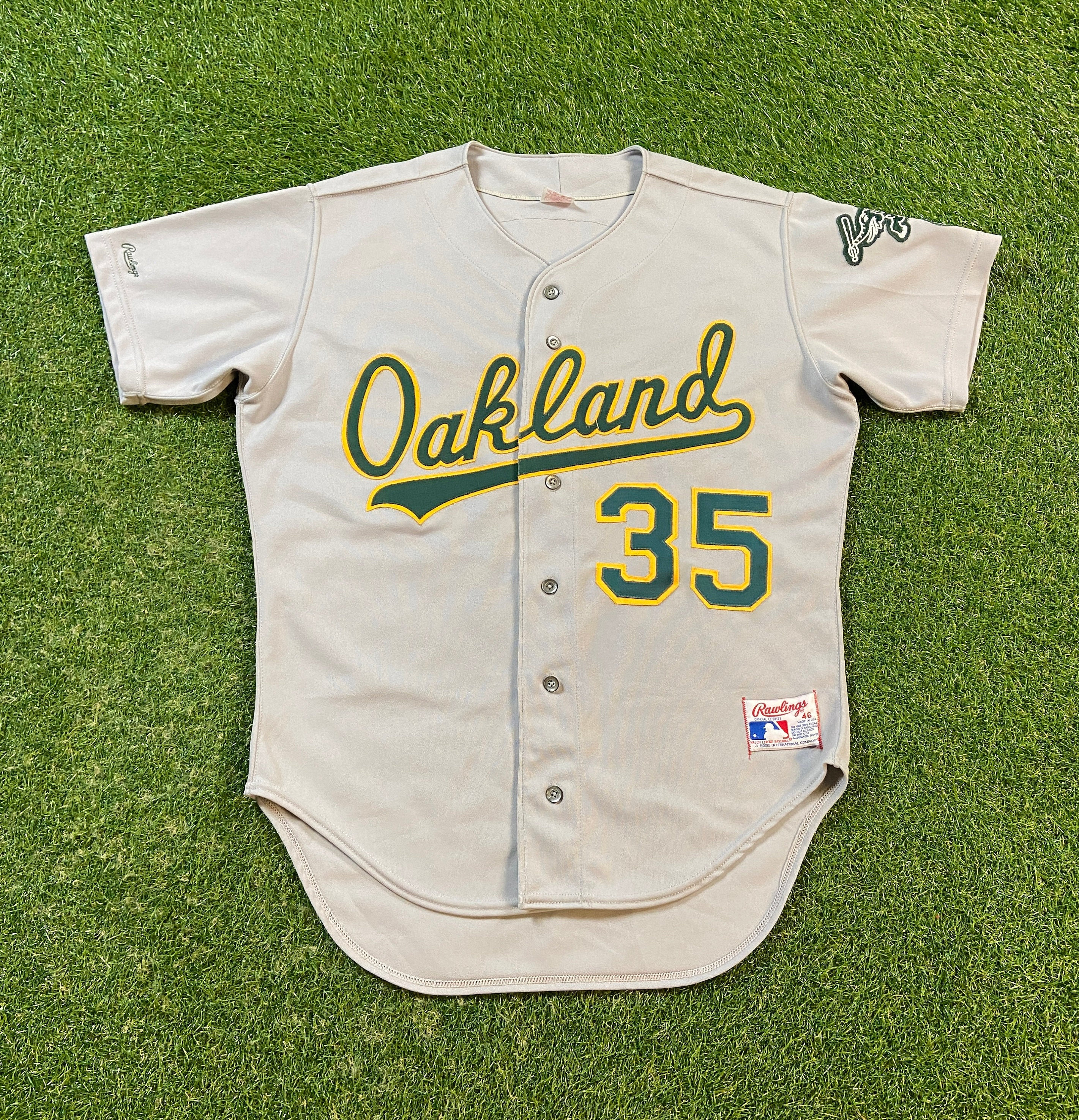 Vintage Oakland A's Athletics 35 Jersey MLB Baseball Made -  Denmark
