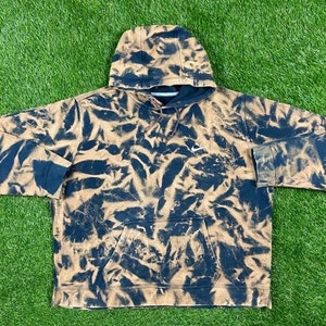 Vintage Nike Hoodie Sweater Size XXL 2XL Air Jordan Just Do It Rare 1990s 90s Sportswear Classic Swoosh Pull Over Custom Bleach Tie Dye