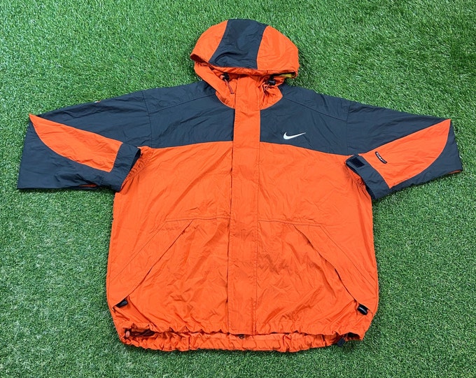 Vintage Nike ACG Windbreaker Jacket Zip Up Jacket Just Do It! Sportswear Size Large L Athletic Wear Classic 90s 1990s Light Rain Jacket Coat