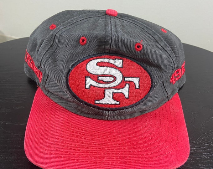 Vintage San Francisco 49ers Forty Niners Snapback Hat NFL Football California Joe Montana 1990s 90s