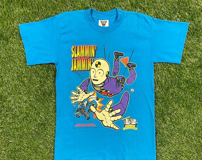 Vintage Crash Dummies 1992 T Shirt Tee SSI Made USA Size Youth Large Fits Like XS Tyco Industries 90s