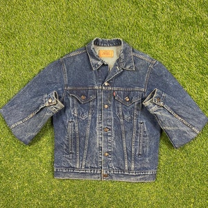 Vintage Levi&#39;s Strauss & Co Jean Jacket Made USA Size Large L American USA Classic Blue Jean Jacket Button Down 1990s Original